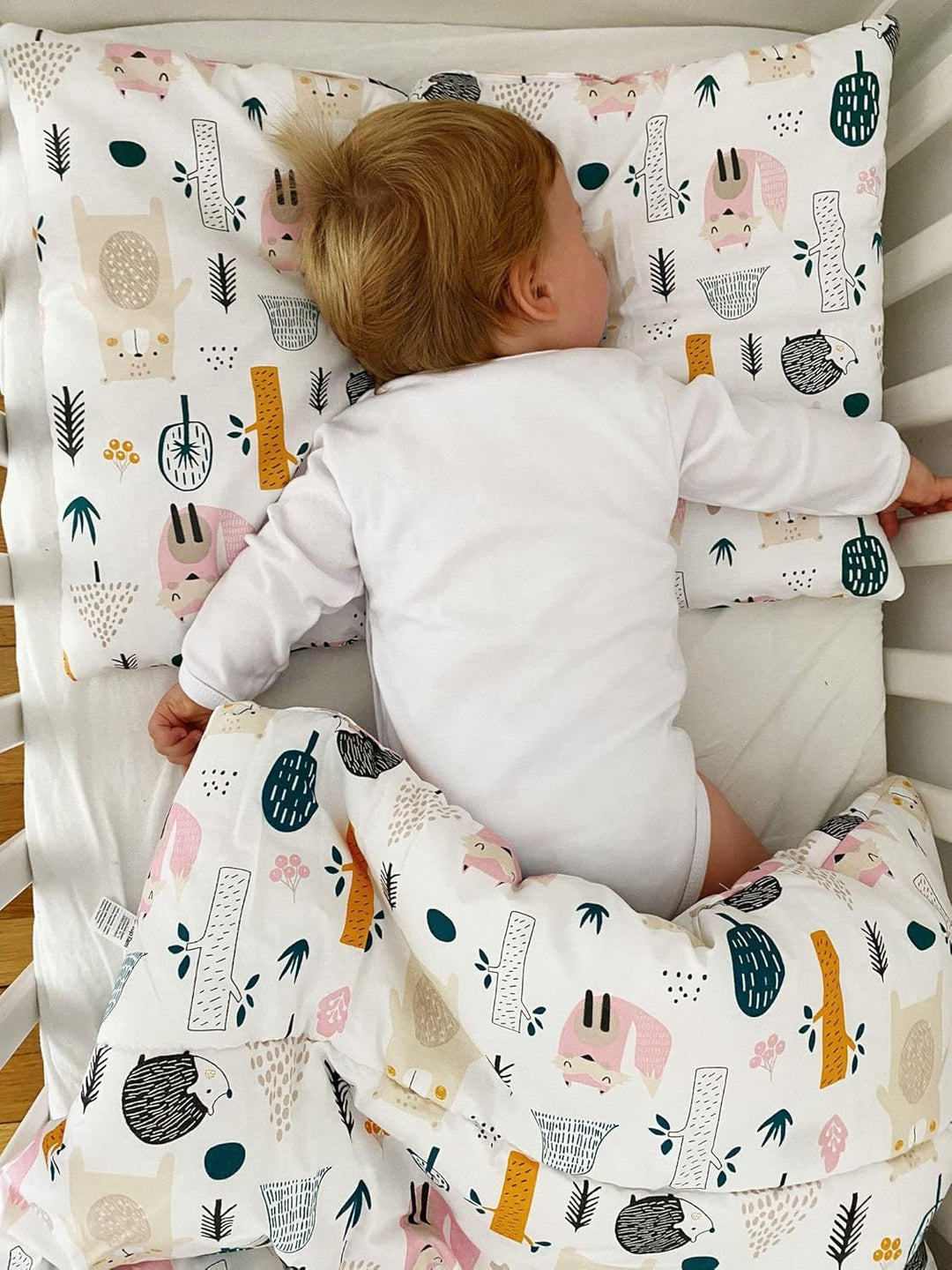 TupTam Kinder Bettwäsche Gemustert 2-Teilig Wendebettwäsche, Farbe: Waldtiere, Grösse: 135x100 cm 13