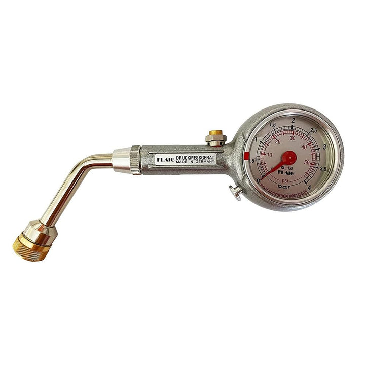 Flaig Reifendruckmesser 0-4 bar ? Qualität Made in Germany - Präziser Luftdruckprüfer mit Ablassvent