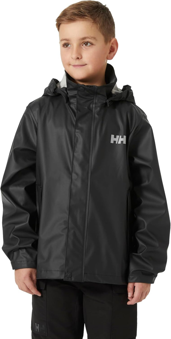 Helly Hansen Junior Unisex Moss Regenjacke 8 Jahre Schwarz, 8 Jahre Schwarz