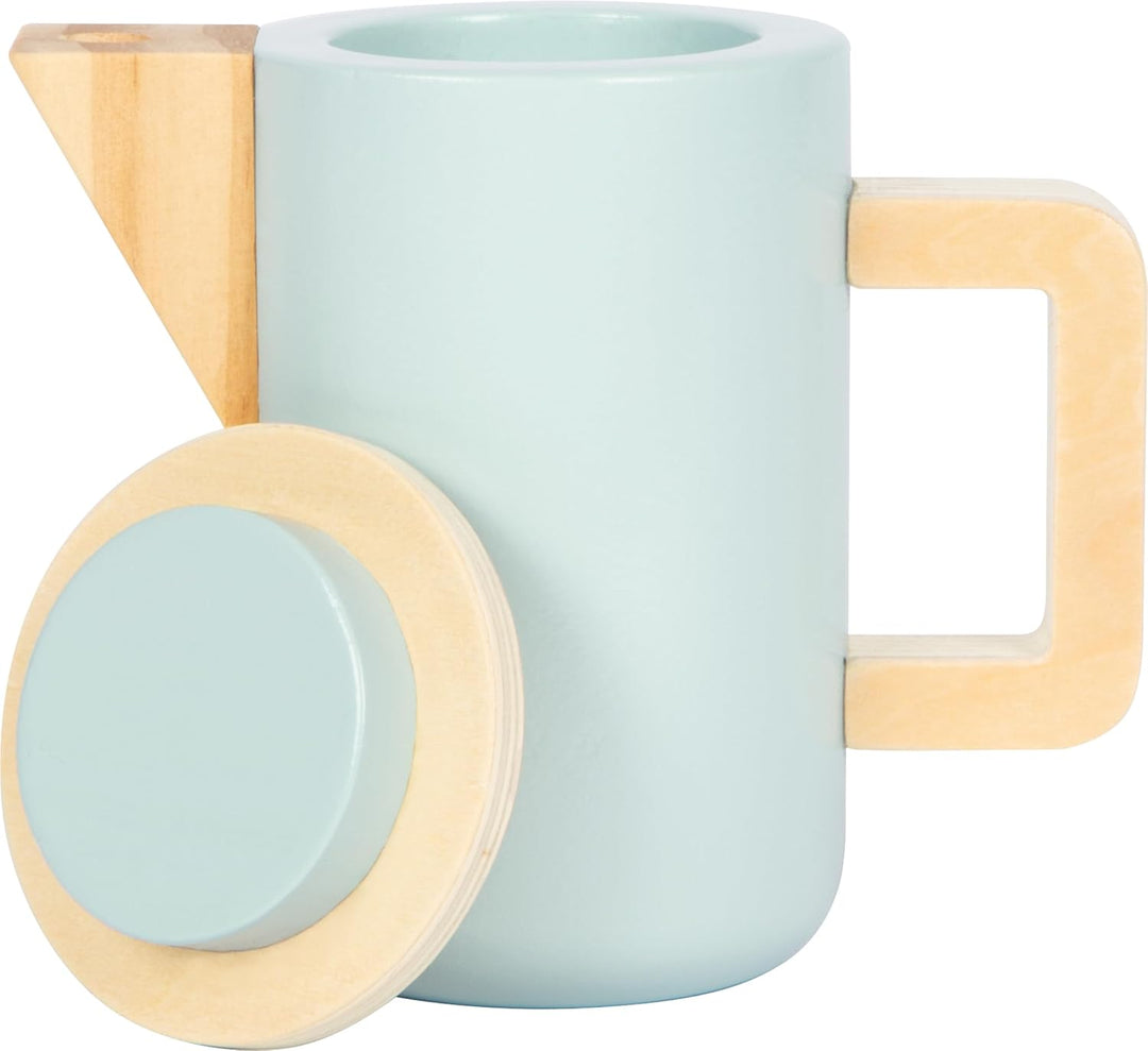 small Foot Kaffee und Tee Set Kinderküche aus Holz, 15-TLG. Küchenspielzeug, Rollenspiel für Kinder