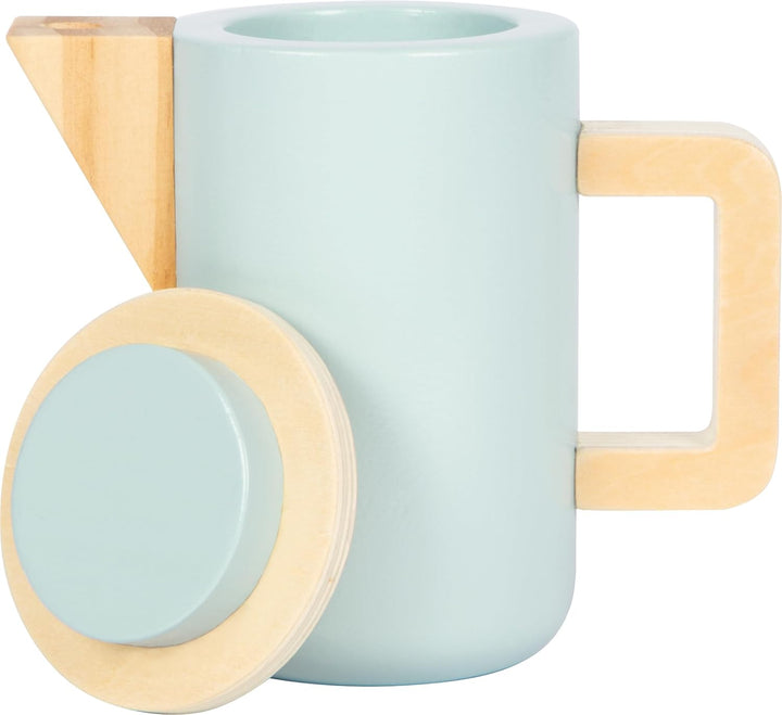 small Foot Kaffee und Tee Set Kinderküche aus Holz, 15-TLG. Küchenspielzeug, Rollenspiel für Kinder