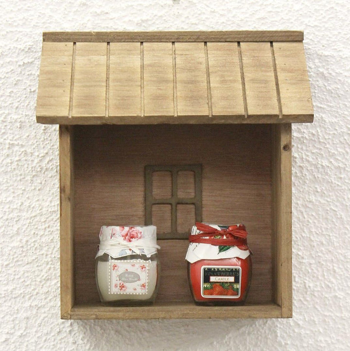 DanDiBo Setzkasten 14B215 Wandregal Shabby H-22 cm Sammlervitrine Küchenregal Regal zum aufhängen