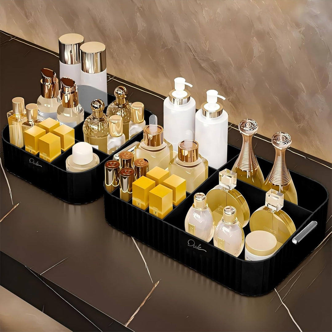 DASITON Make up Organizer mit Fächern, Grosser Make up Aufbewahrung Kosmetik Organizer für Badezimme