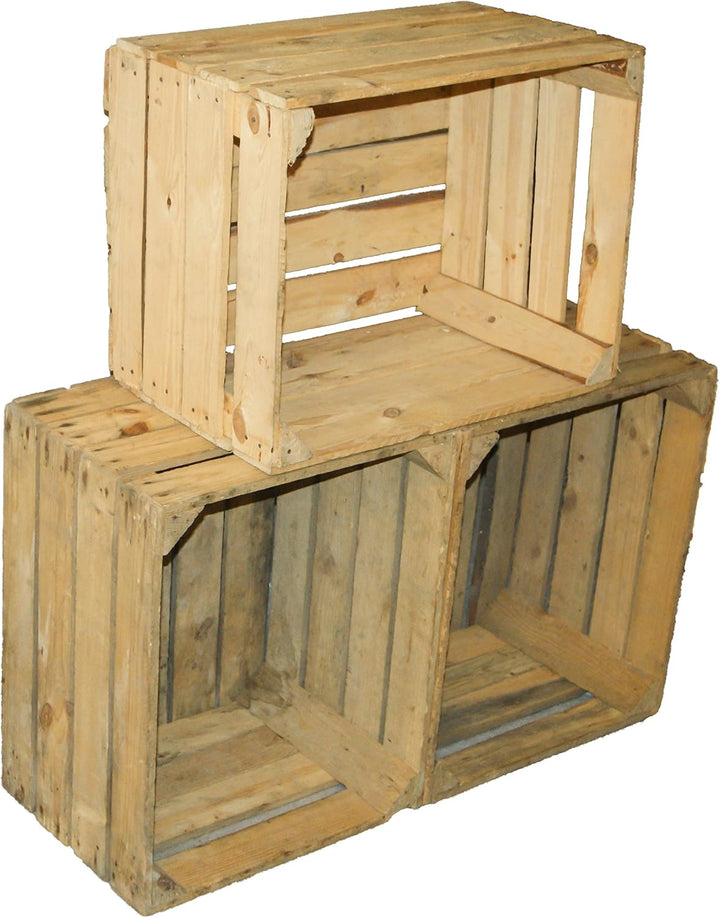 Vintage Holzkisten im Sparset Originale Obstkisten Apfelkisten Weinkisten aus dem Alten Land Möbelba