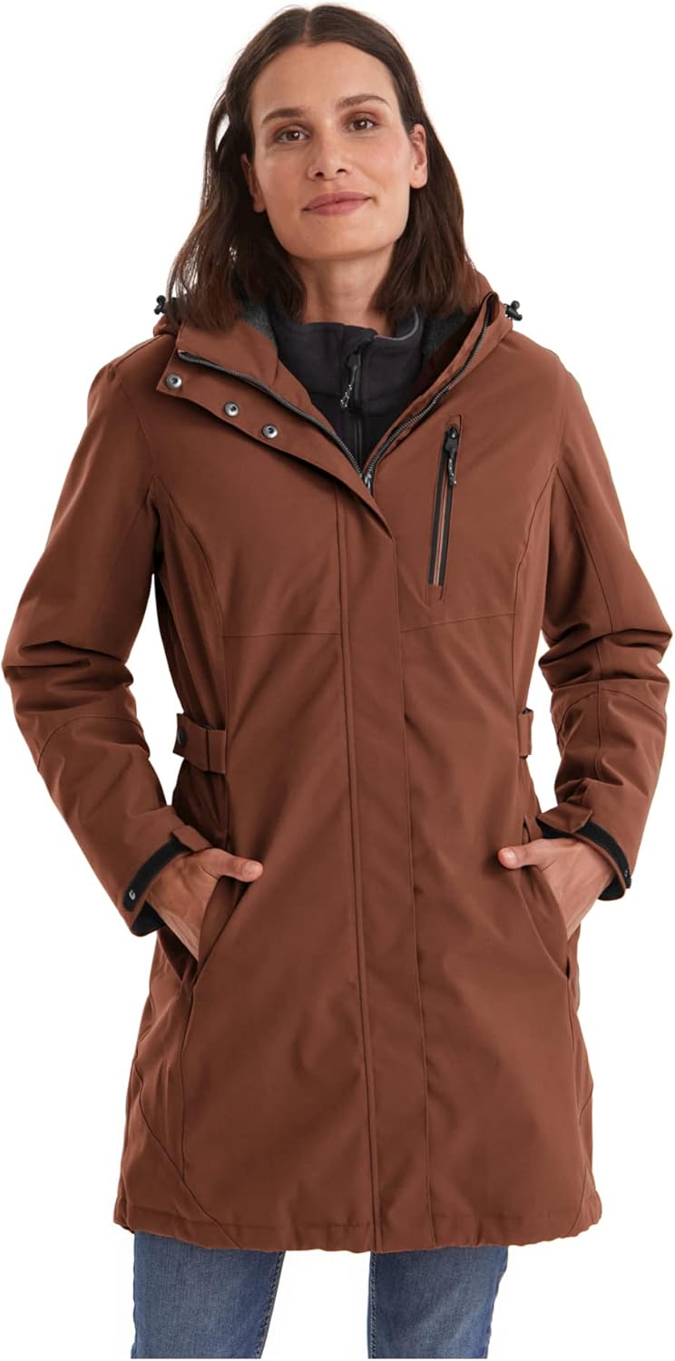 Killtec Damen Kow 165 Wmn Prk Funktionsparka/Parka mit abzippbarer Kapuze 42 herbstlaub, 42 herbstla
