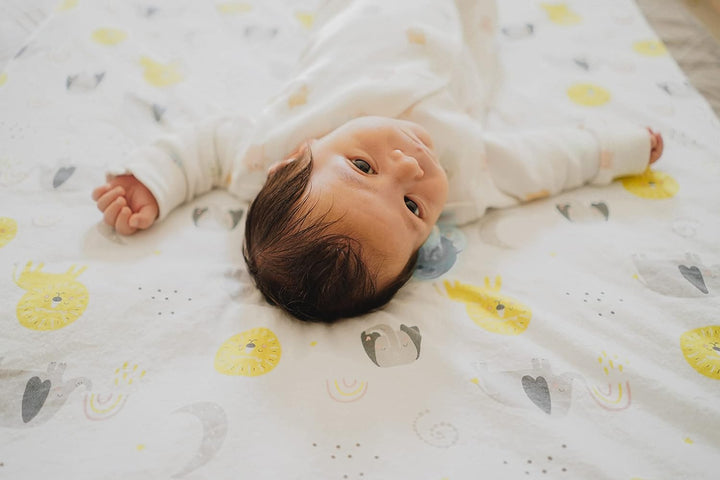 FlyIdeas Spannbettlaken 80x160 cm fur Babybett, 2 STK. - 2 Spannbettlaken 100% Baumwolle Zertif. Mit