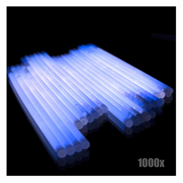 KNIXS 1000x Arm-Knicklichter – Gletscherweiss/Weiss leuchtend inkl. 1000x 3D-Verbinder und je 20x Kr