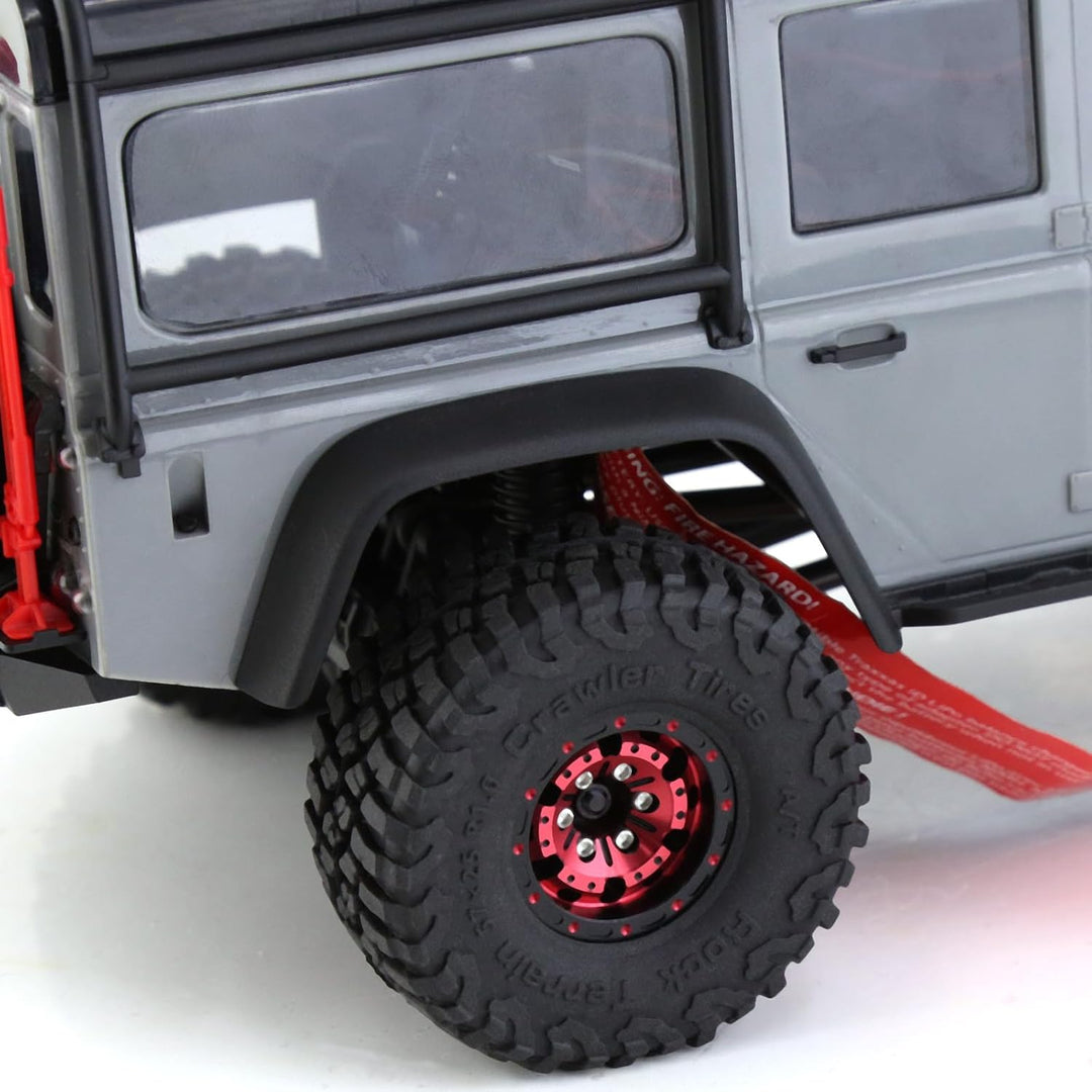 KEEDA 57mm RC Reifen und Räder, 1,0 Zoll Micro Beadlock Felge für 1/18 TRX4M 1/24 RC Crawler Car Axi