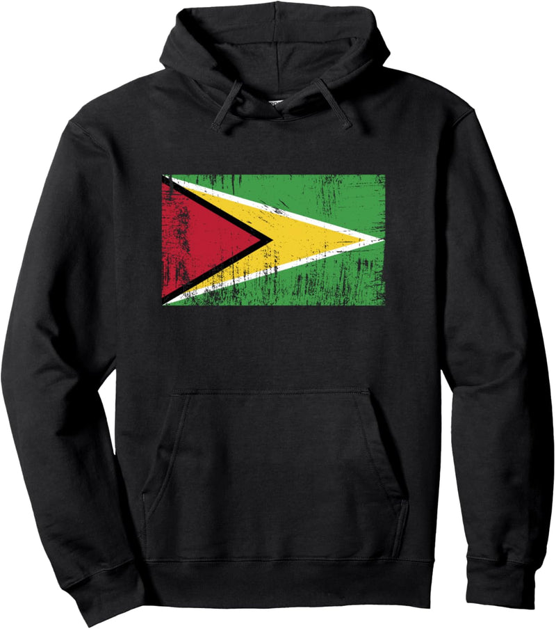 Guyana Flagge-Fahne Geschenk Fussball-Fan Sport Pullover Hoodie