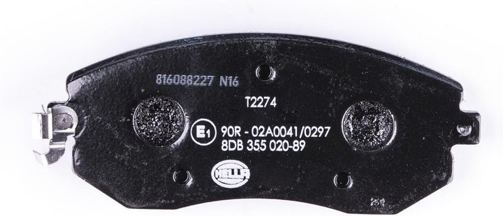 HELLA PAGID 8DB 355 020-891 Bremsbelagsatz - T2274 - Dicke/Stärke: 16.7mm - Bremssystem: Tokico - mi