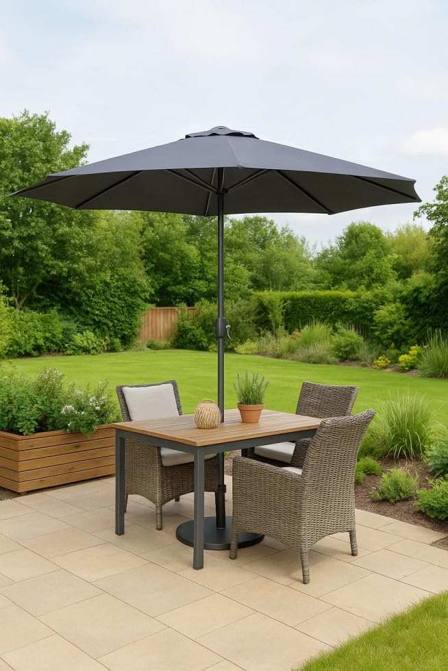Trend Line Alu Sonnenschirm Sofia anthrazit Ø 300 cm Gartenschirm Schirm