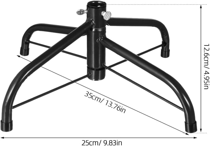 Housoutil Weihnachtsbaumständer, Metall Christbaumständer 35cm Mit Gummifüsse Schrauben Für Weihnach