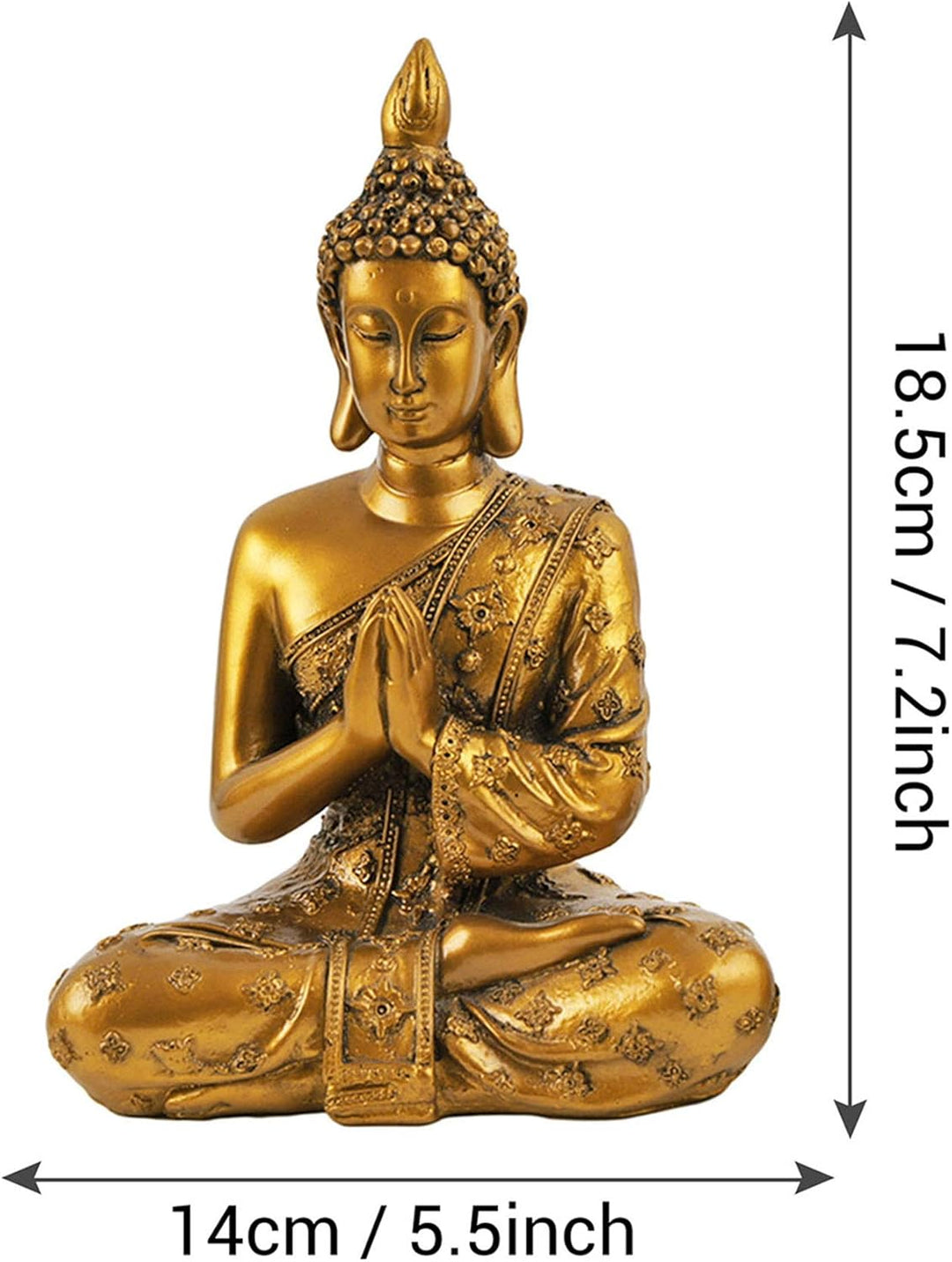 Tied Ribbons Buddha Statue for Home Décor- Buddha Showpiece for Home Decoration Buddha Statue Orname