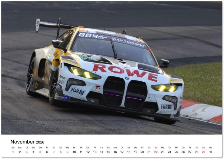Supersportwagen auf der Rennstrecke (Wandkalender 2026 DIN A2 quer), CALVENDO Monatskalender: Bilder