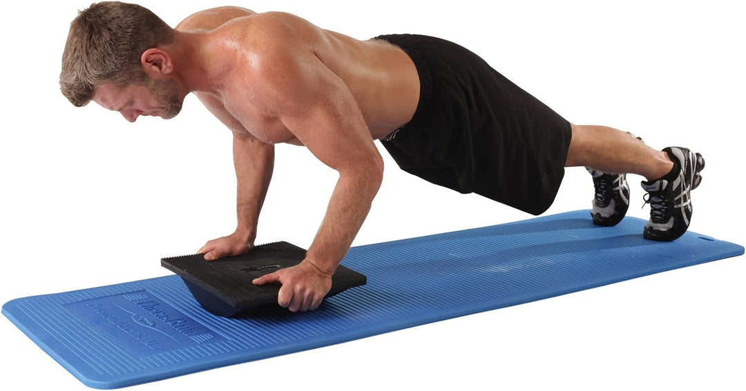 TheraBand Trainingsmatte blau TheraBand Exercise Mat, High Density Professional Floor Mat, Extra Thi