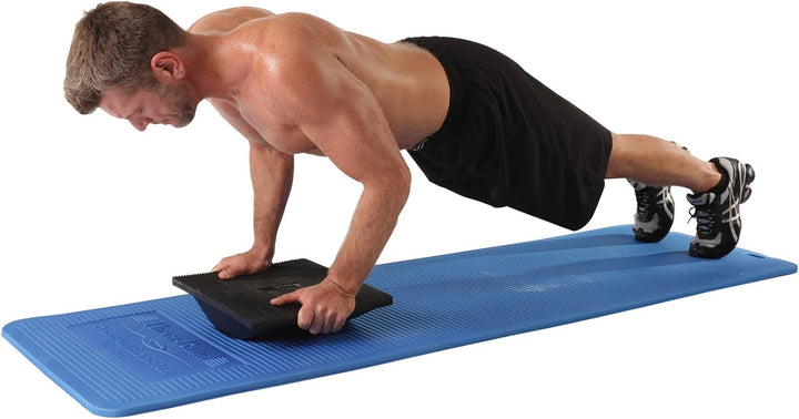 TheraBand Trainingsmatte blau TheraBand Exercise Mat, High Density Professional Floor Mat, Extra Thi