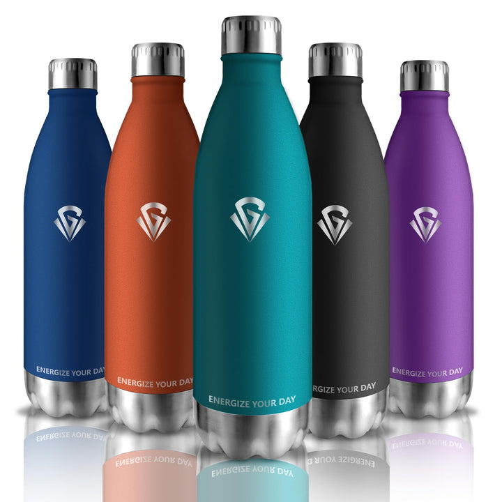Grsta Trinkflasche 1l, Edelstahl Trinkflasche BPA-Freie, Trinkflasche Auslaufsicher, Kann mit Dir Tr