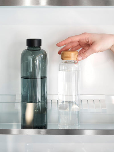 spottle Trinkflasche Glas 1L - Glasflasche in 500ml - 750ml oder 1 Liter - Glas Wasserflasche für Ko