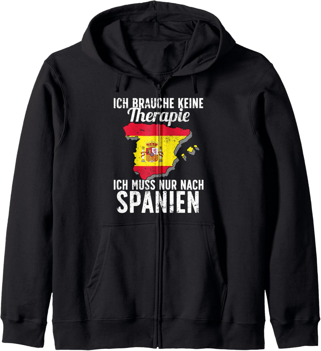 Spanische Flagge I Spanien Urlaub I Spanien Kapuzenjacke