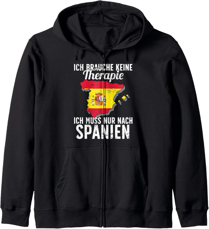 Spanische Flagge I Spanien Urlaub I Spanien Kapuzenjacke