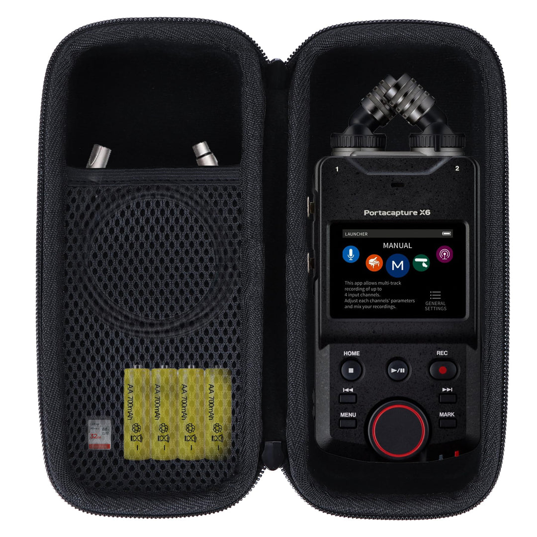 Hart Schutz Hülle Etui Tasche für Tascam Portacapture X6 Hochauflösender Handheld Mehrspurrecorder f