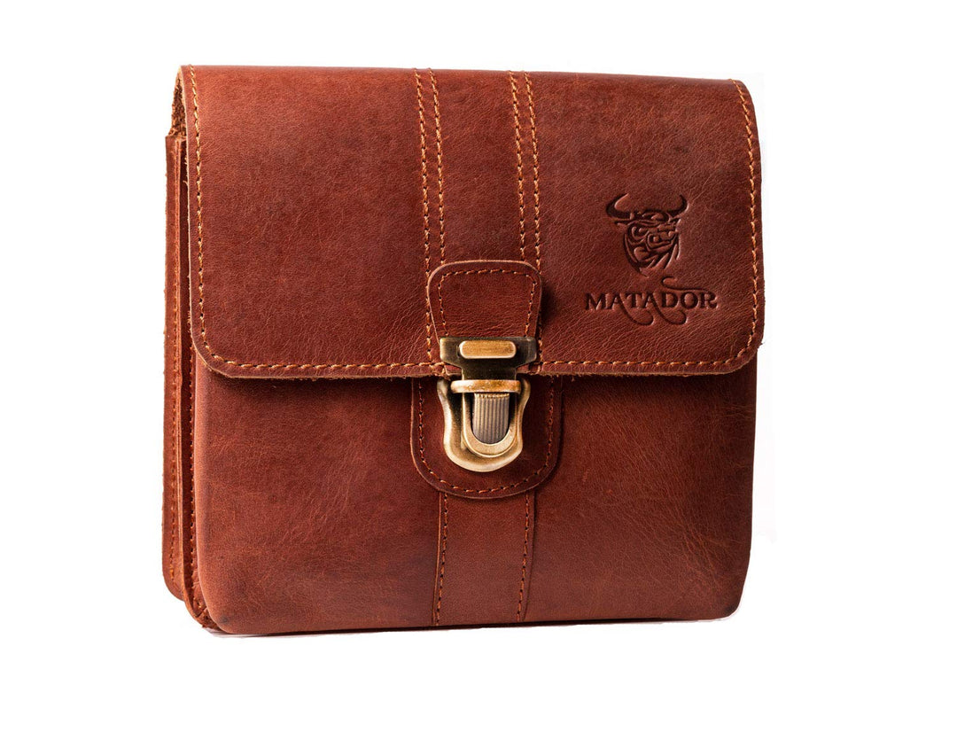 MATADOR 'Málaga Pro' robuste Echtleder Gürteltasche Leder Hüfttasche geräumige Outdoor Ledertasche H