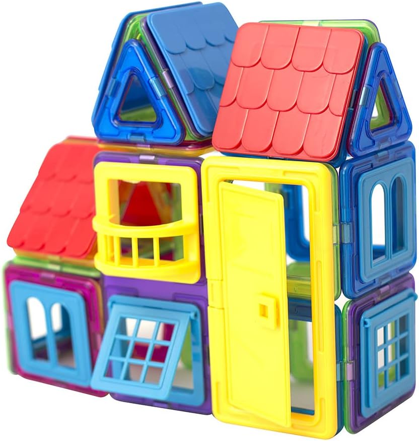 MAGNIKON Magnetische Bausteine 35, 84 Teile | Magnetbausteine | Kinderspielzeug ab 3 Jahre | Geschen