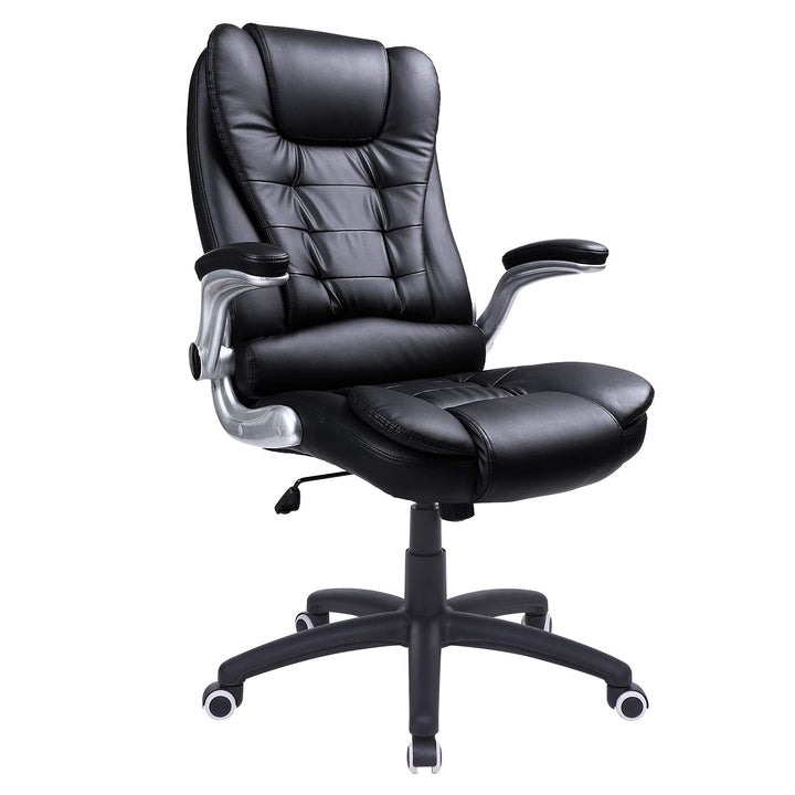 SONGMICS Racing Stuhl Bürostuhl Gaming Stuhl Chefsessel Drehstuhl PU, schwarz, OBG51B,