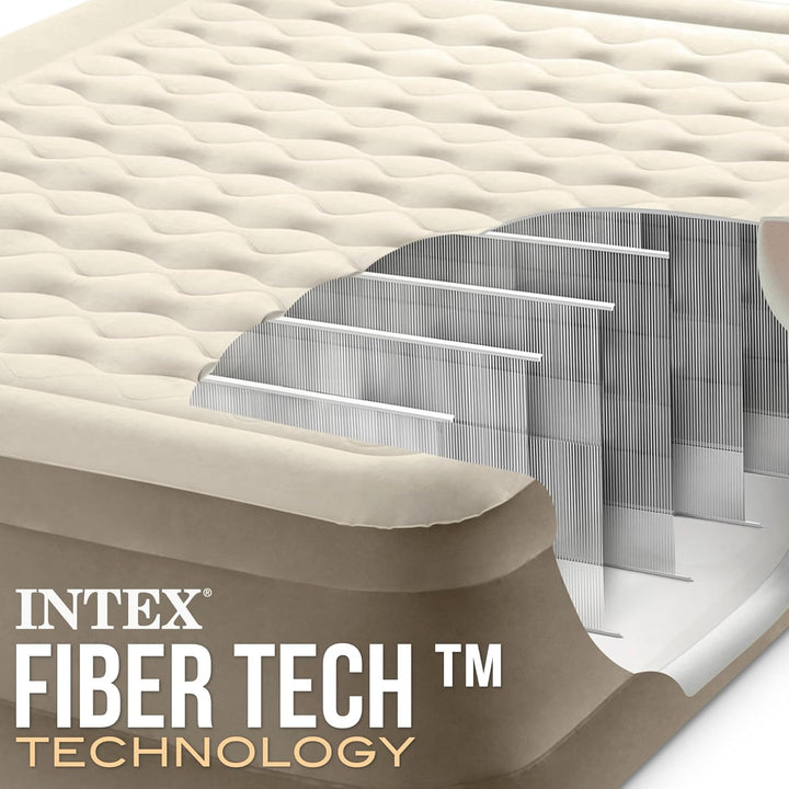 Intex 64428NP Luftbett Ultra Plush Bed Queen 230 V, Beige, 203 x 152 x 46 cm 203 x 152 x 46 cm