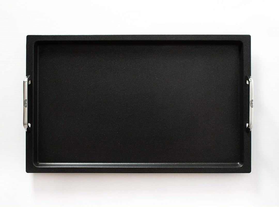AMT Gastroguss Klaus grillt Gastronorm - Grillplatte GN 1/1 für Induktion by, 53 x 33 cm, 2 cm hoch,