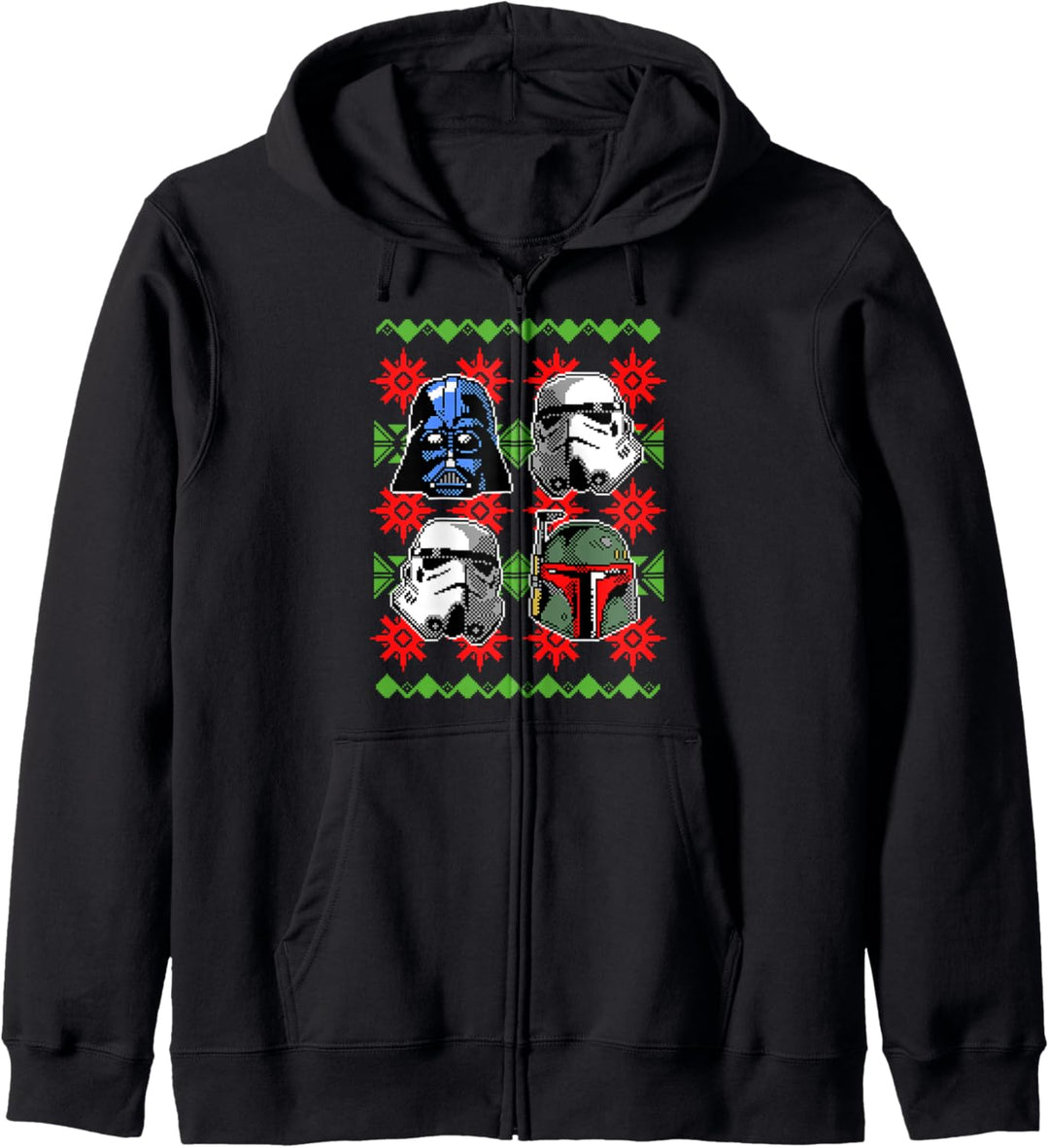 Star Wars Ugly Christmas Sweater Empire Helmets Kapuzenjacke