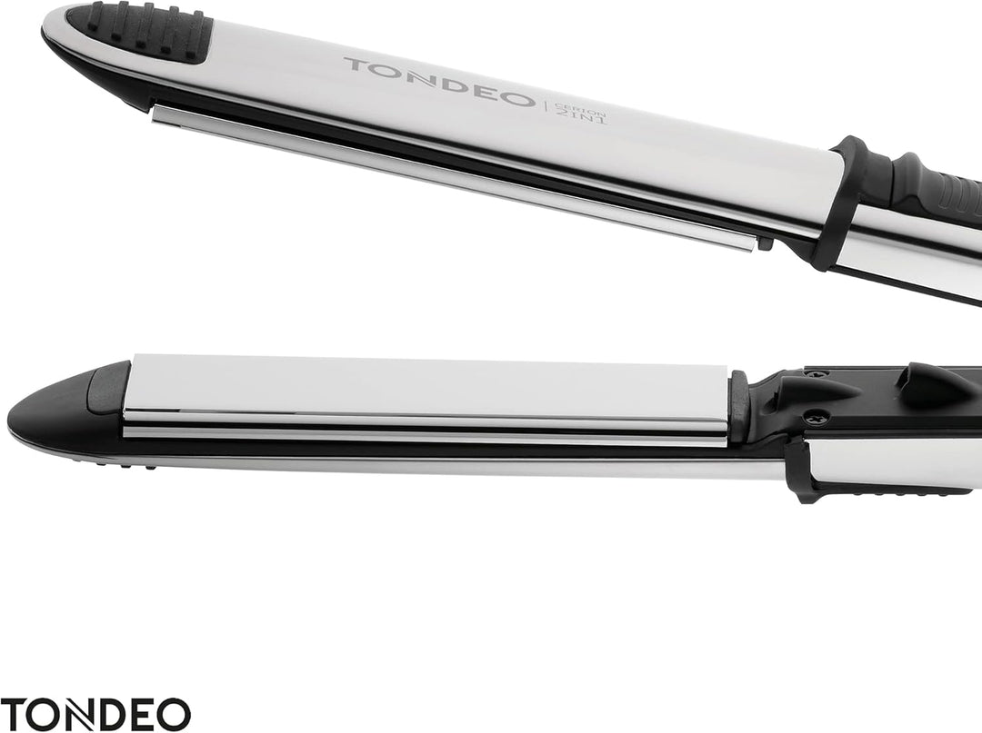 TONDEO Glätteisen CERION 2in1 | Profi-Haarglätter mit Ionen-Technologie | 2in1: Glätt- und Welleneis