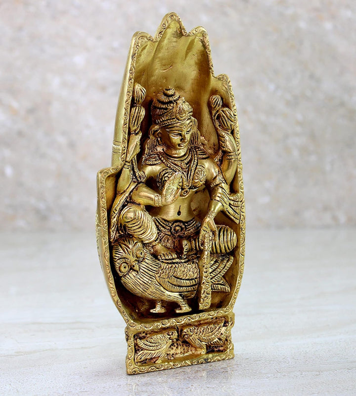 eSplanade Messing-Statue Lakshmi Laxmi Göttin Murti Idol Statue Skulptur Figur – Pooja Idole – Heimd