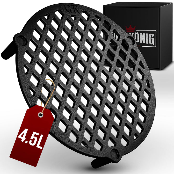 Gusseisen Stapelrost für 4,5 Liter Dutch Oven [Ø 20cm] - Einsatz für Dutch Oven - Staple Grate - Gri