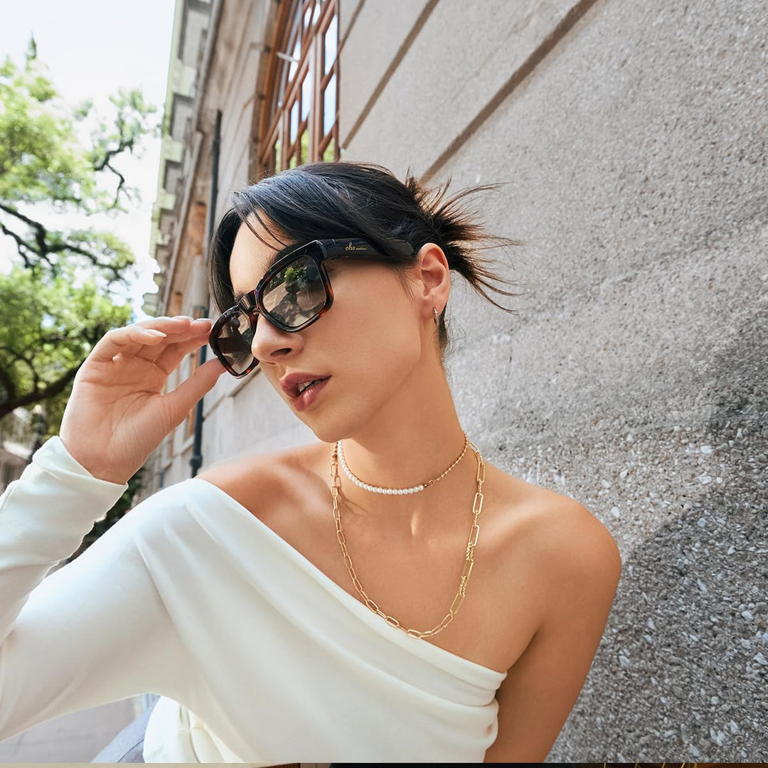 OhO sunshine Bluetooth Audio Sunglasses, Lightweight Open Ear Sport Glasses, 10H Playtime, UV400 ANS