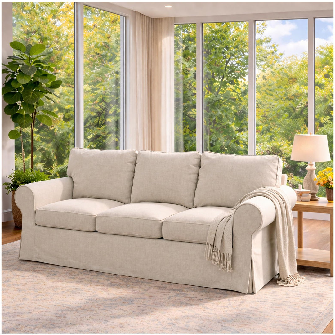 HomeTown Market Strapazierfähiger Sofabezug Ersatz kompatibel für IKEA Ektorp Sofa Cover. Slipcover