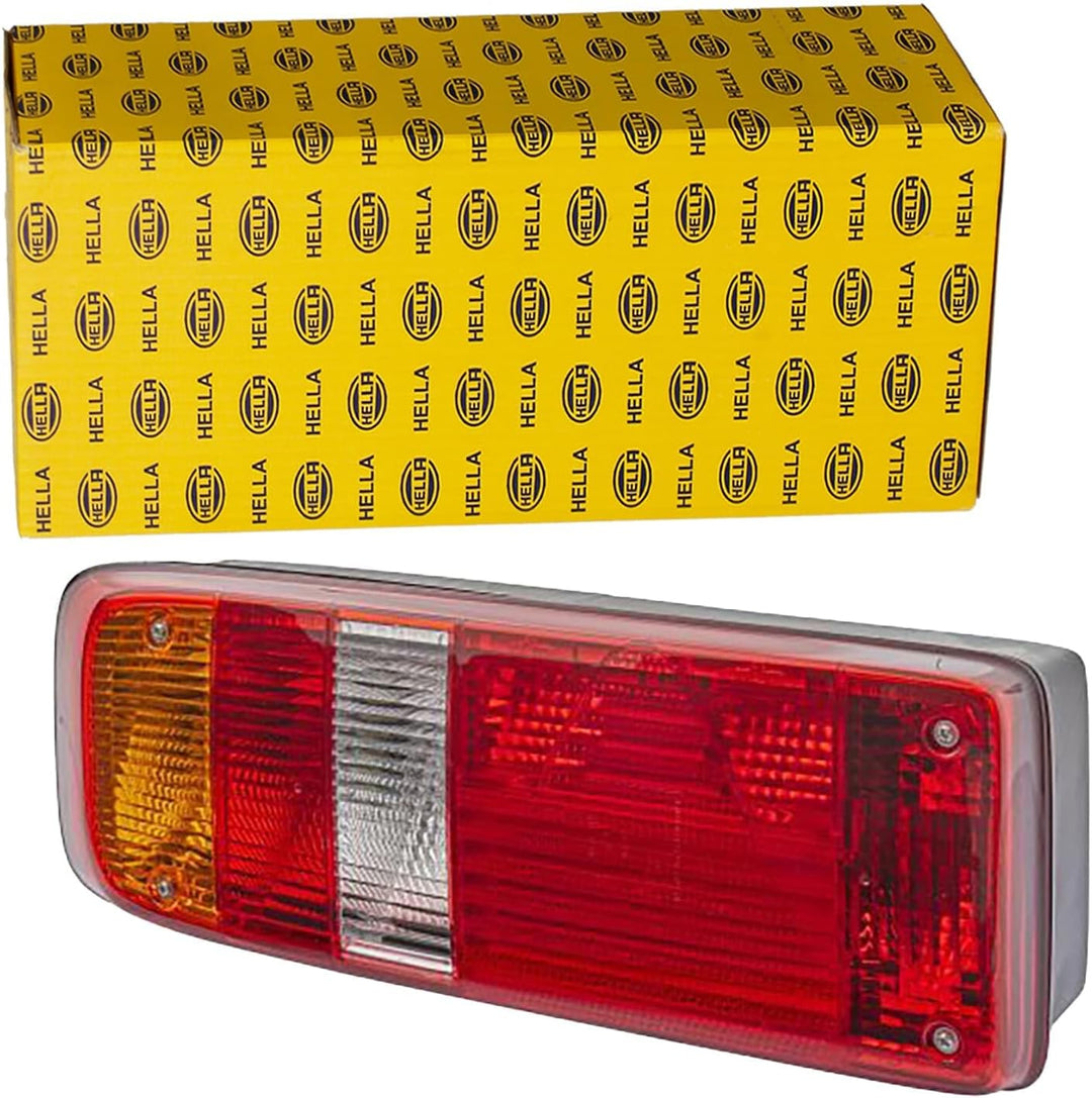 HELLA - Heckleuchte - EasyConn I - Glühlampe - 24V - Anbau/geschraubt - Lichtscheibenfarbe: mehrfarb