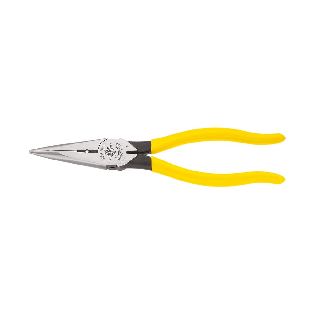 Lange Nase Seitenschneide- und Abisolierzange, robust, 20 cm, kleine Werkzeuge D203-8N, gelber Griff