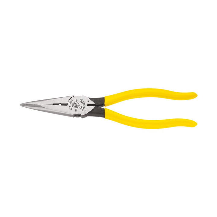Lange Nase Seitenschneide- und Abisolierzange, robust, 20 cm, kleine Werkzeuge D203-8N, gelber Griff