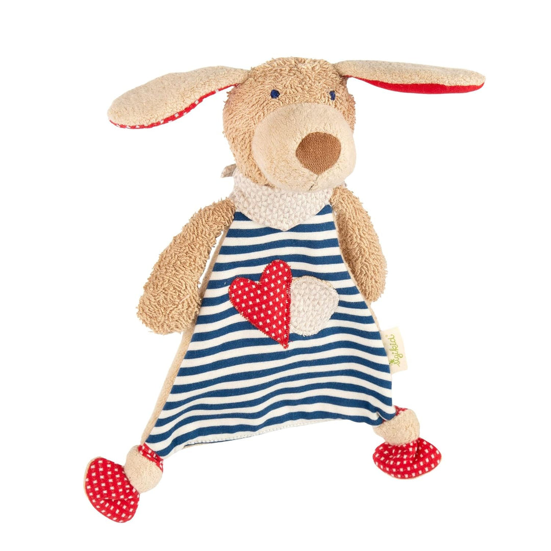 SIGIKID 40503 Schnuffeltuch Hund Green Mädchen und Jungen Babyspielzeug empfohlen ab Geburt blau Bla