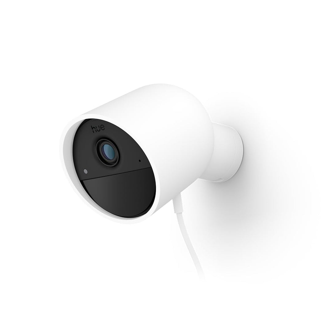 Philips Hue Secure kabelgebundene Überwachungskamera, Aussenkamera mit 2K-Videoauflösung, Videoüberw
