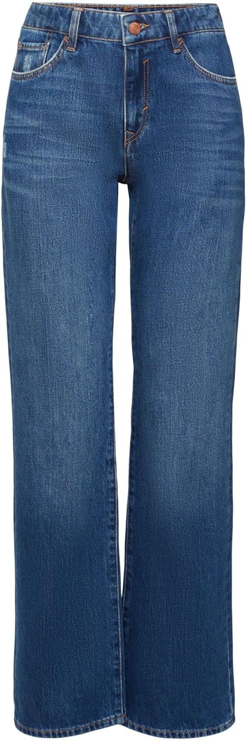 ESPRIT Damen Jeans 30W / 32L 901/Blue Dark Wash, 30W / 32L 901/Blue Dark Wash