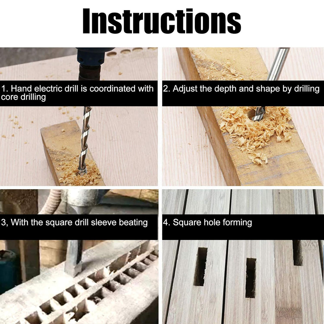 20mm Vierkantloch-Einsteckmeisselbohrer, Lager Stahl Holzbearbeitung Vierkantlochbohrer-Fräser