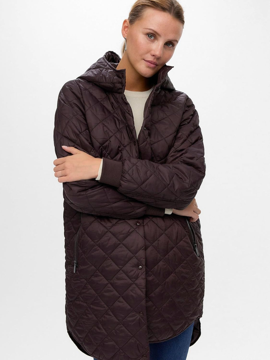 VERO MODA Female Mantel VMHAYLE Steppjacke | Coat Chocolate Torte XS, Chocolate Torte XS