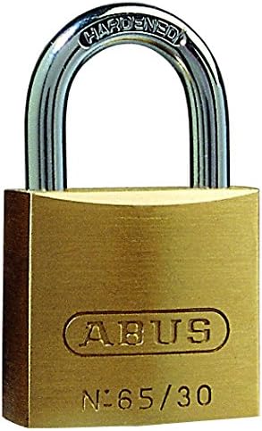 ABUS Vorhängeschloss Messing 65/30 - 3er Set, gleichschliessend - Schlosskörper aus massivem Messing