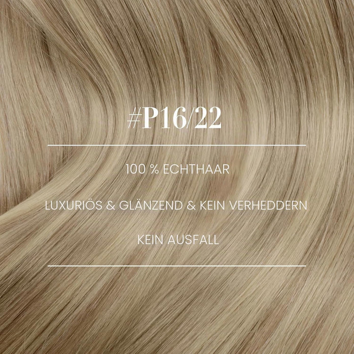YoungSee Tressen Extensions Echthaar Blond Tressen Echthaar 50 cm Haartressen Blond Doppelt Tressen