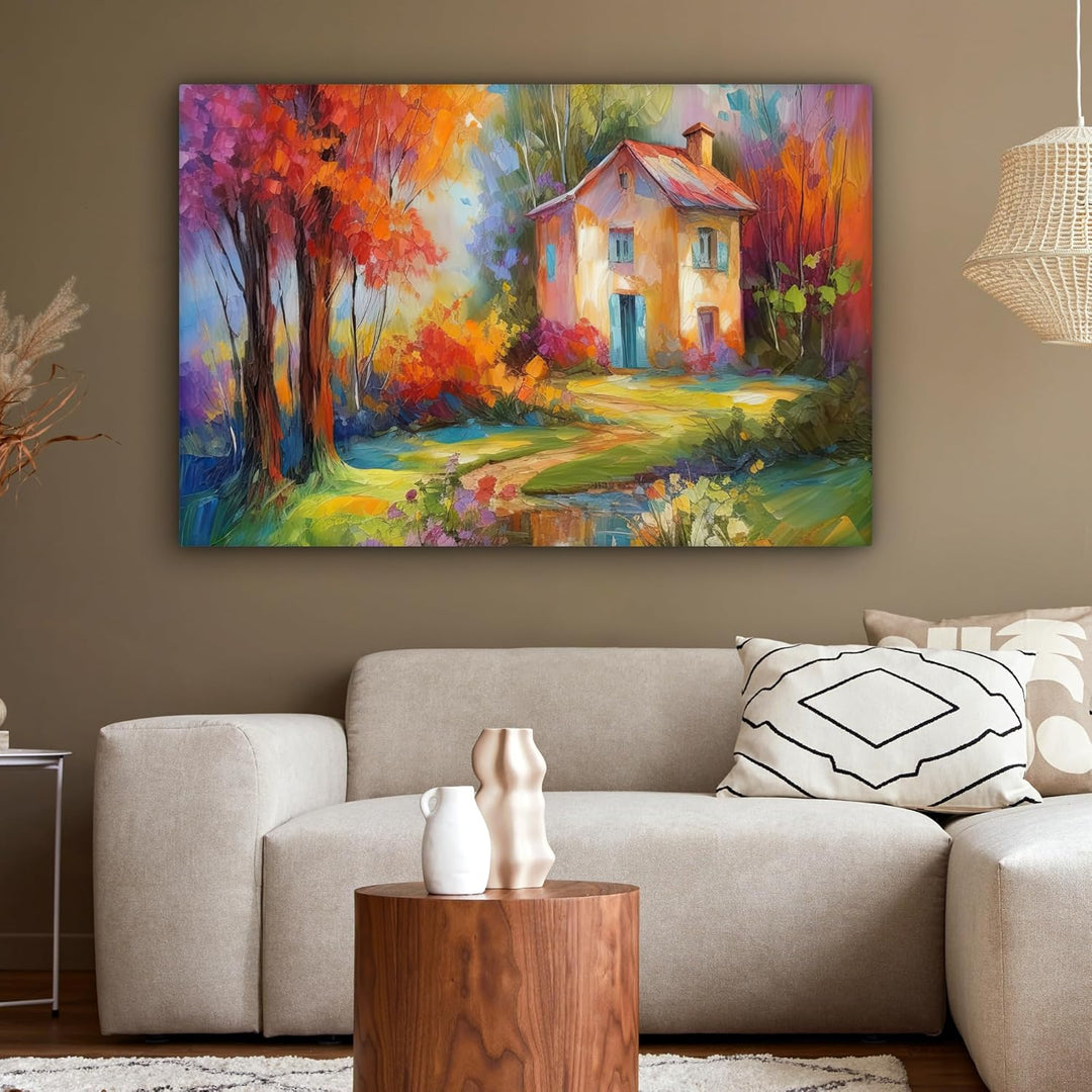 MuchoWow© Leinwandbild Gross 120x80 cm XXL Dekoration Wohnzimmer Bilder Aufhängen Wall Decoration Li
