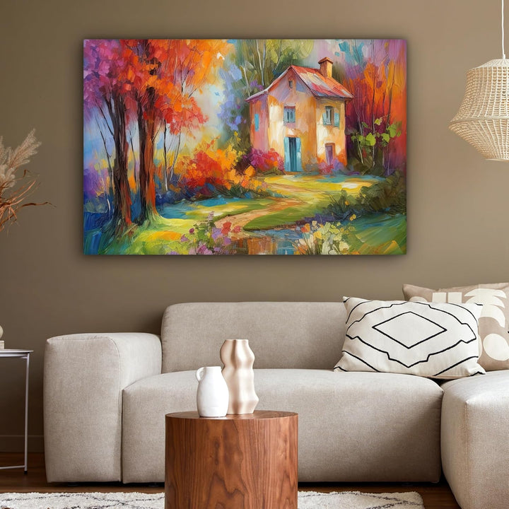 MuchoWow© Leinwandbild Gross 120x80 cm XXL Dekoration Wohnzimmer Bilder Aufhängen Wall Decoration Li