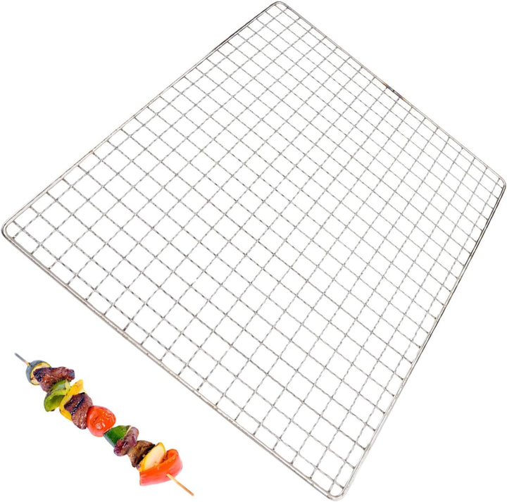 BESTonZON Edelstahl-BBQ-Grill Maschen-BBQ-Grill Gitterrost Drahtgestell Ersatznetz Ideal Für Raucher