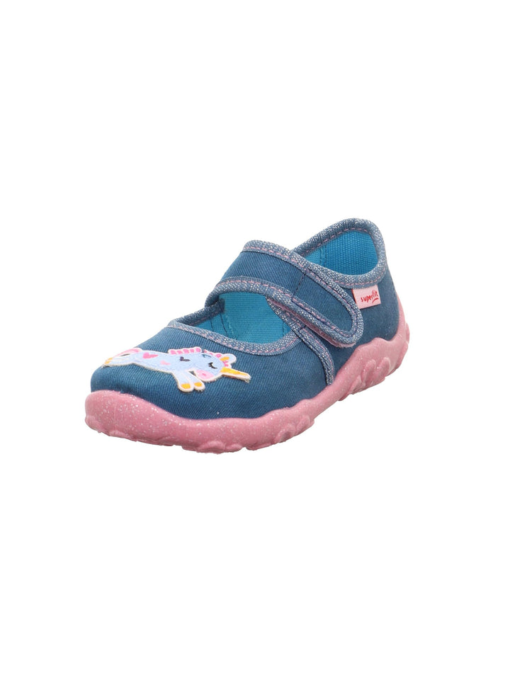 Superfit Mädchen Bonny Hausschuh 23 EU Blau 8090, 23 EU Blau 8090